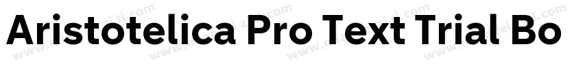 Aristotelica Pro Text Trial Bold字体转换